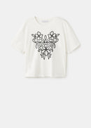 MANGO CONTRAST-W 17086736-01 MANGO WOMEN T-SHIRT SHORT SLEEVE-5