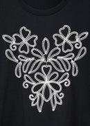 MANGO CONTRAST-W 17086736-99 MANGO WOMEN T-SHIRT SHORT SLEEVE-6