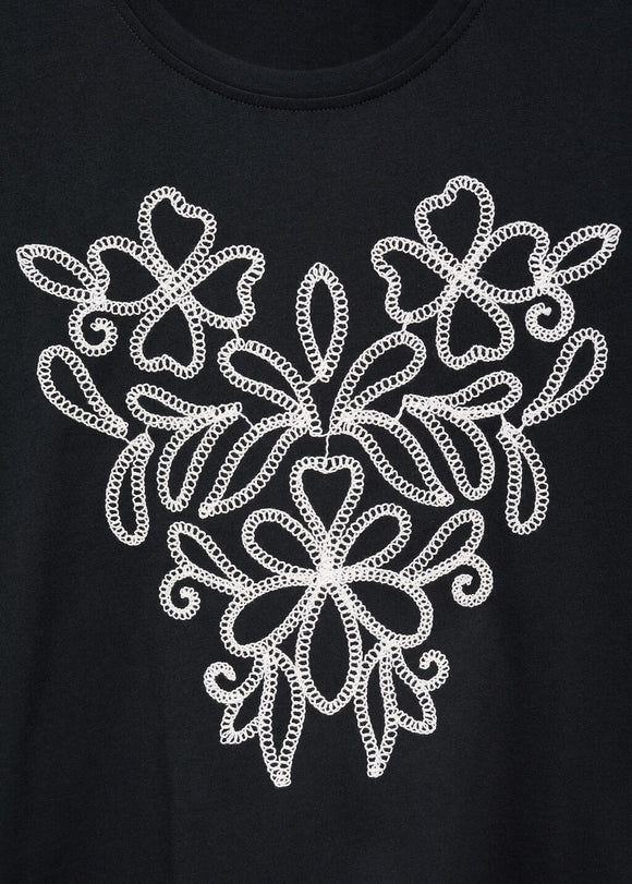 MANGO CONTRAST-W 17086736-99 MANGO WOMEN T-SHIRT SHORT SLEEVE