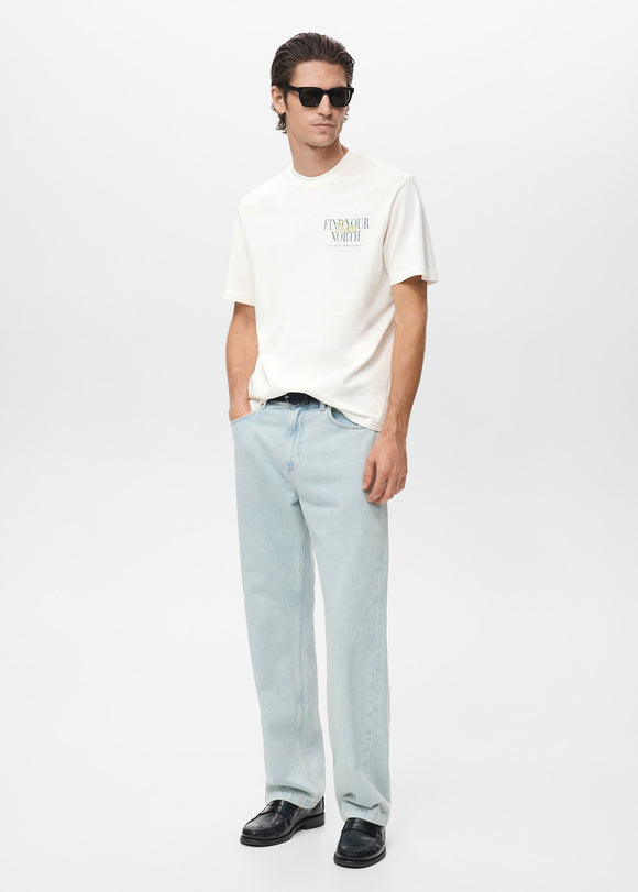 MANGO HARBORH-H 17087770-02 MANGO MAN T-SHIRT SHORT SLEEVE