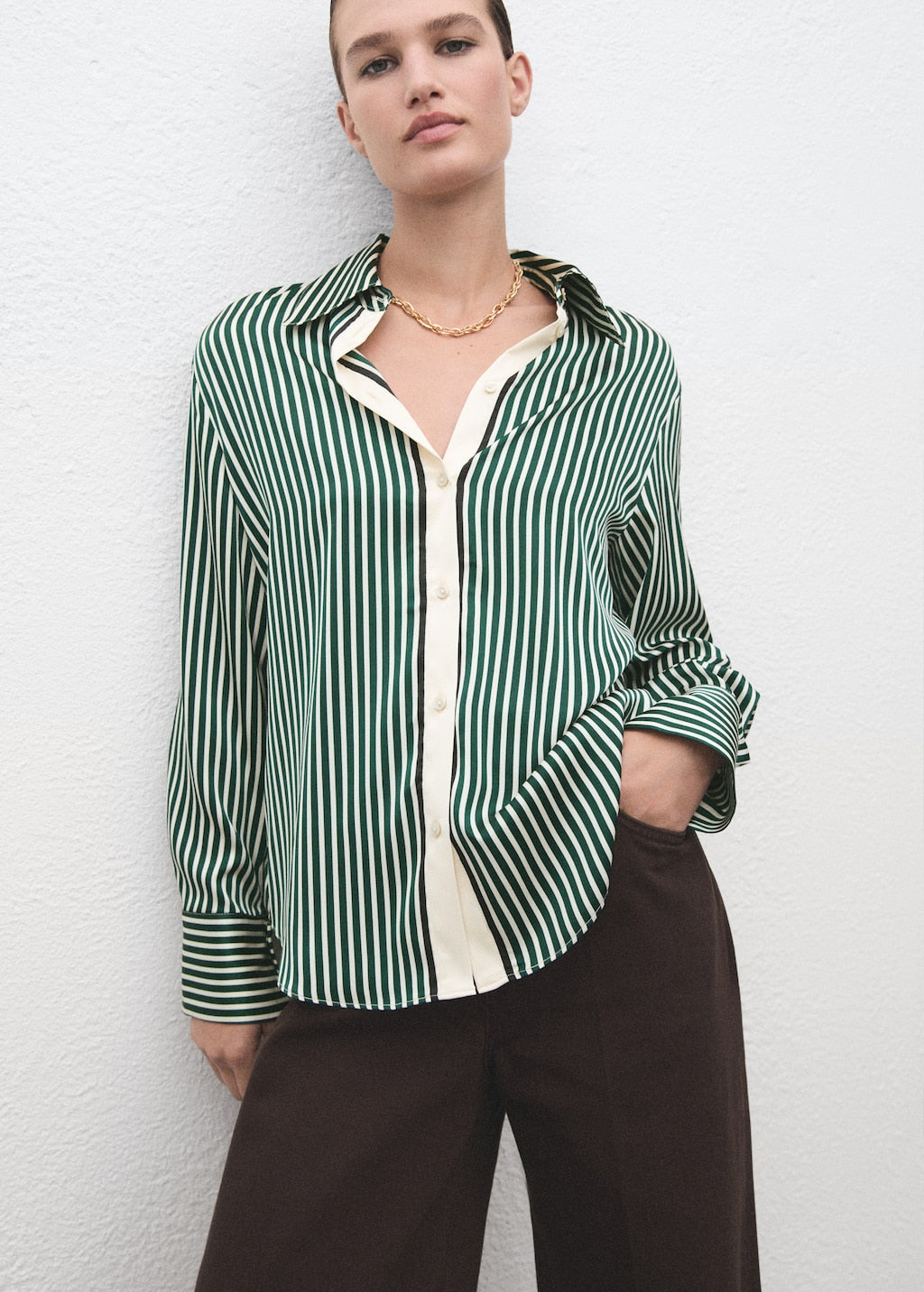 MANGO MARGARET 17087805-43 MANGO WOMEN SHIRT LONG SLEEVE