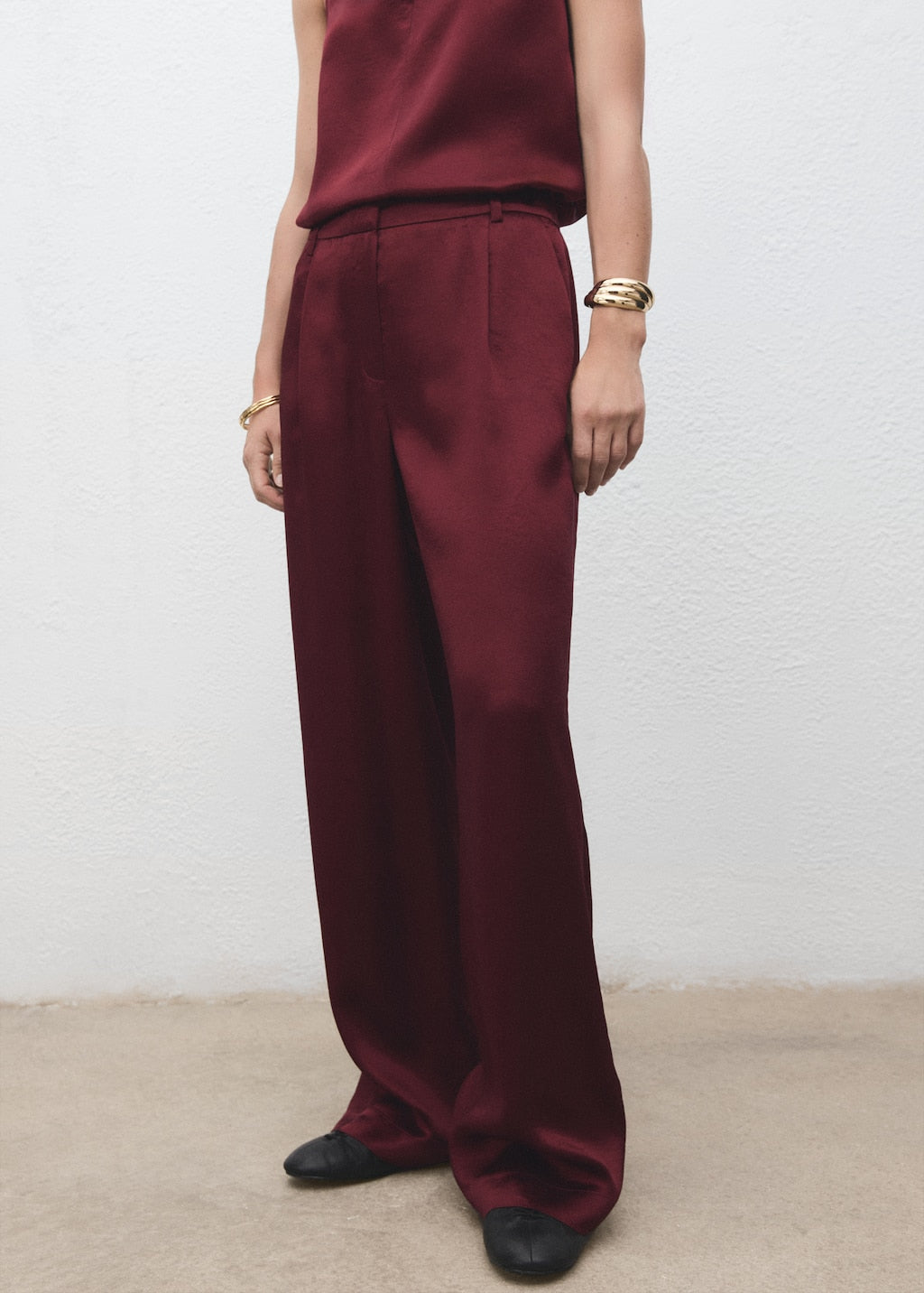 MANGO BRICK 17087806-79 MANGO WOMEN TROUSER
