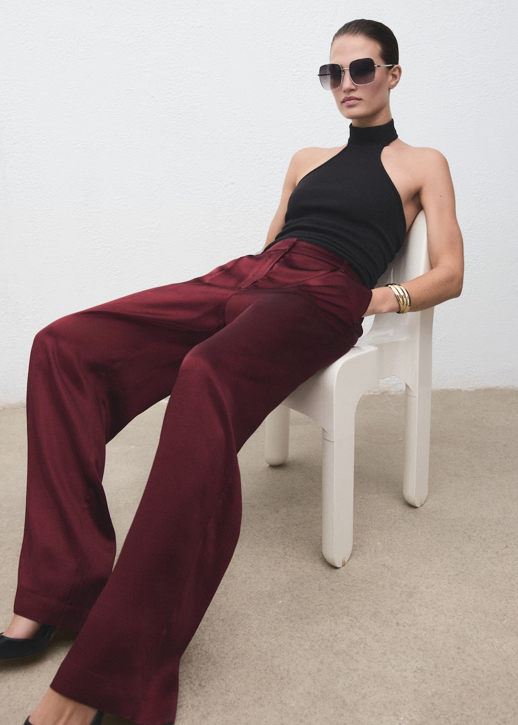 MANGO BRICK 17087806-79 MANGO WOMEN TROUSER