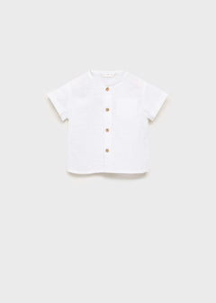 MANGO LUZ 17091138-02 MANGO KIDS NEW BORN BABY SHIRT