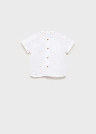 MANGO LUZ 17091138-02 MANGO KIDS NEW BORN BABY SHIRT