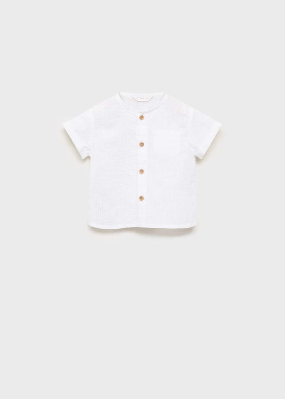 MANGO LUZ 17091138-02 MANGO KIDS NEW BORN BABY SHIRT