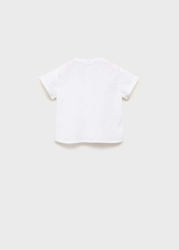 MANGO LUZ 17091138-02 MANGO KIDS NEW BORN BABY SHIRT