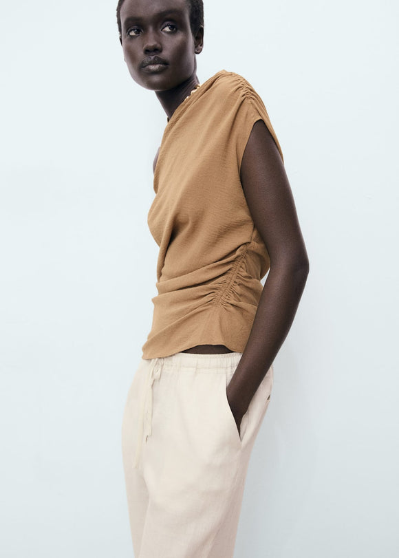 MANGO LINEN 17091162-06 MANGO WOMEN TROUSER