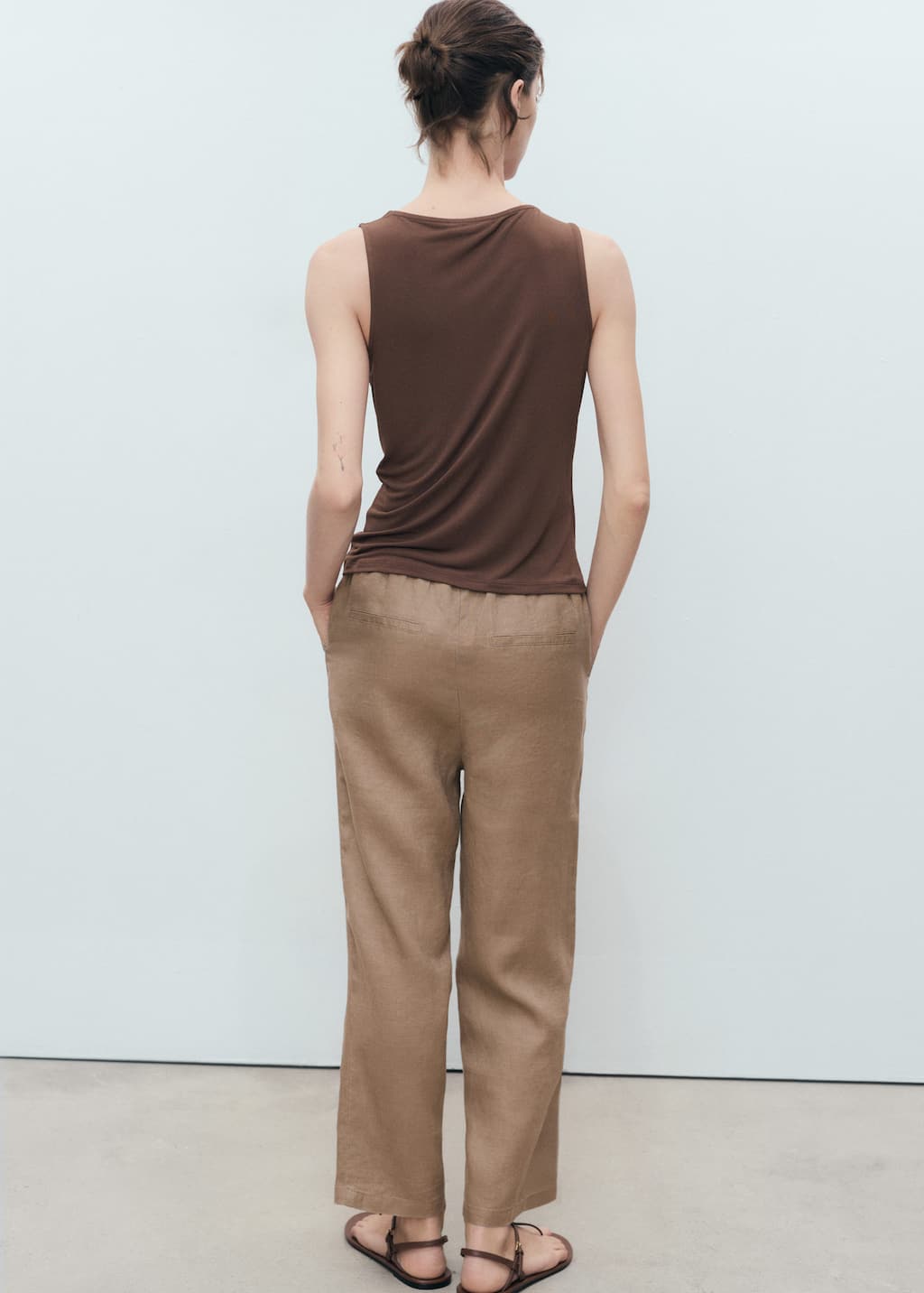 MANGO LINEN 17091162-35 MANGO WOMEN TROUSER