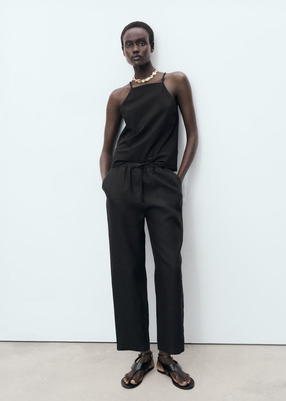 MANGO LINEN 17091162-99 MANGO WOMEN TROUSER