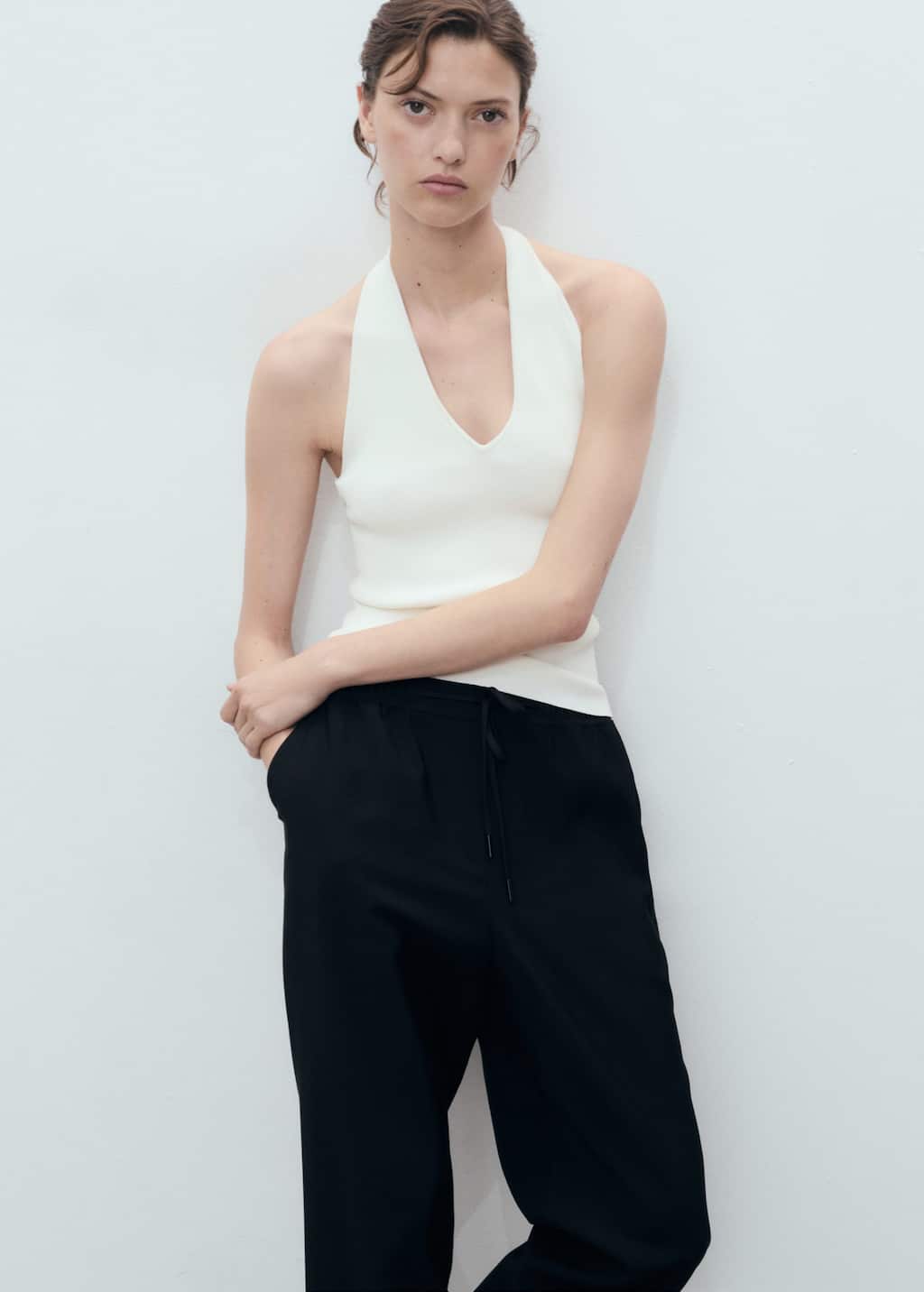 MANGO FLUIDO 17091171-99 MANGO WOMEN TROUSER