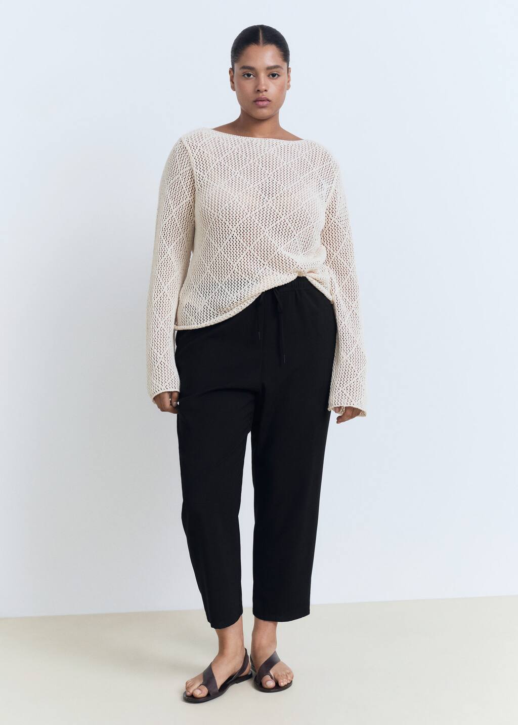 MANGO FLUIDO 17091171-99 MANGO WOMEN TROUSER