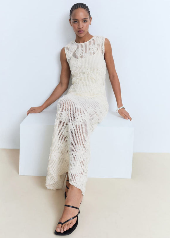 MANGO SPIKE 17091237-05 MANGO WOMEN DRESS FULL LENGTH