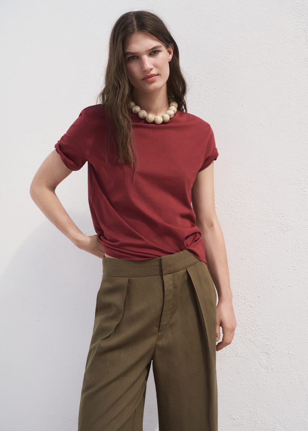 MANGO CHALS 17091515-76 MANGO WOMEN T-SHIRT SHORT SLEEVE