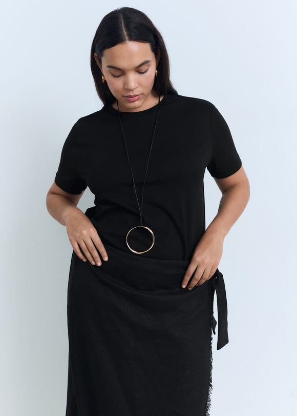 MANGO CHALS 17091515-99 MANGO WOMEN T-SHIRT SHORT SLEEVE