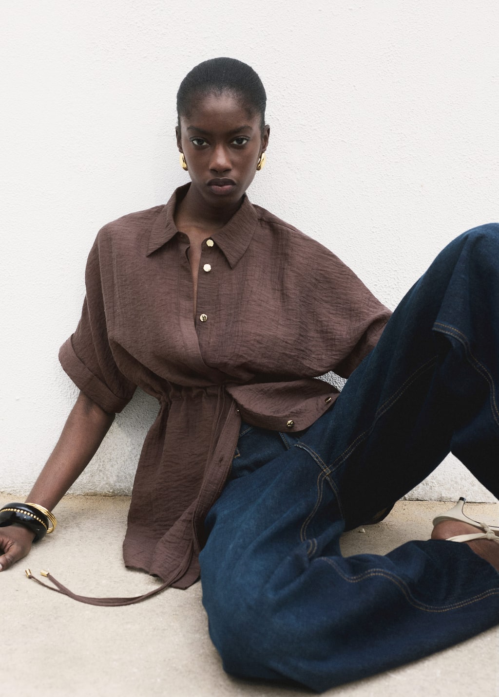 MANGO SAFARI-A 17092535-32 MANGO WOMEN SHIRT SHORT SLEEVE