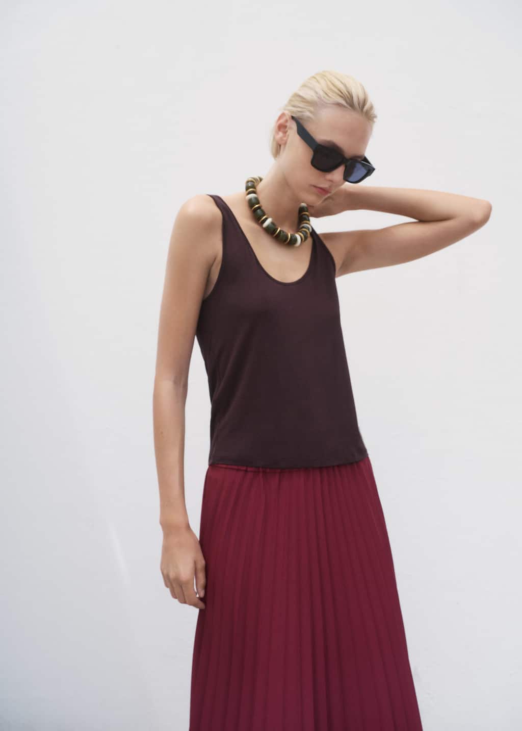 MANGO CALDERA-A 17092539-78 MANGO WOMEN SKIRT