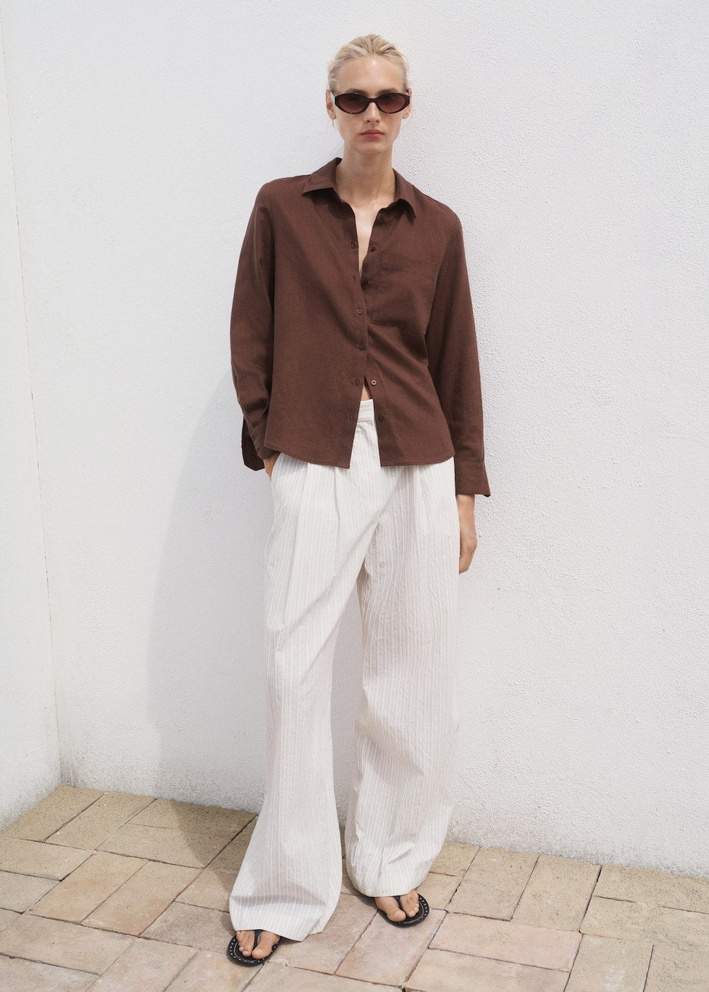 MANGO LINO 17092548-32 MANGO WOMEN SHIRT LONG SLEEVE