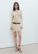 MANGO ROSETTO 17092898-08 MANGO WOMEN DRESS KNEE LENGTH-2