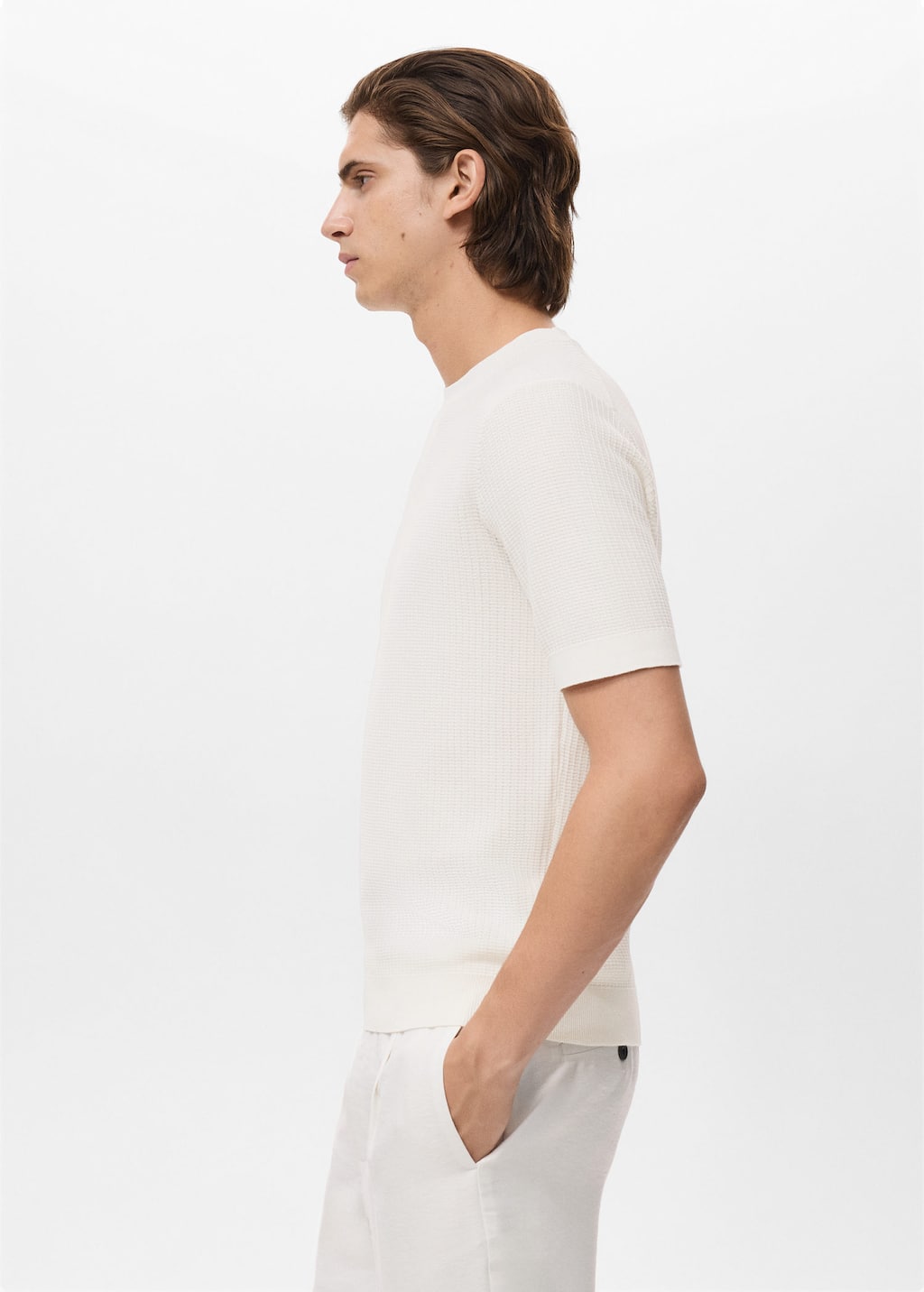 MANGO FLUID 17092904-02 MANGO MAN T-SHIRT SHORT SLEEVE