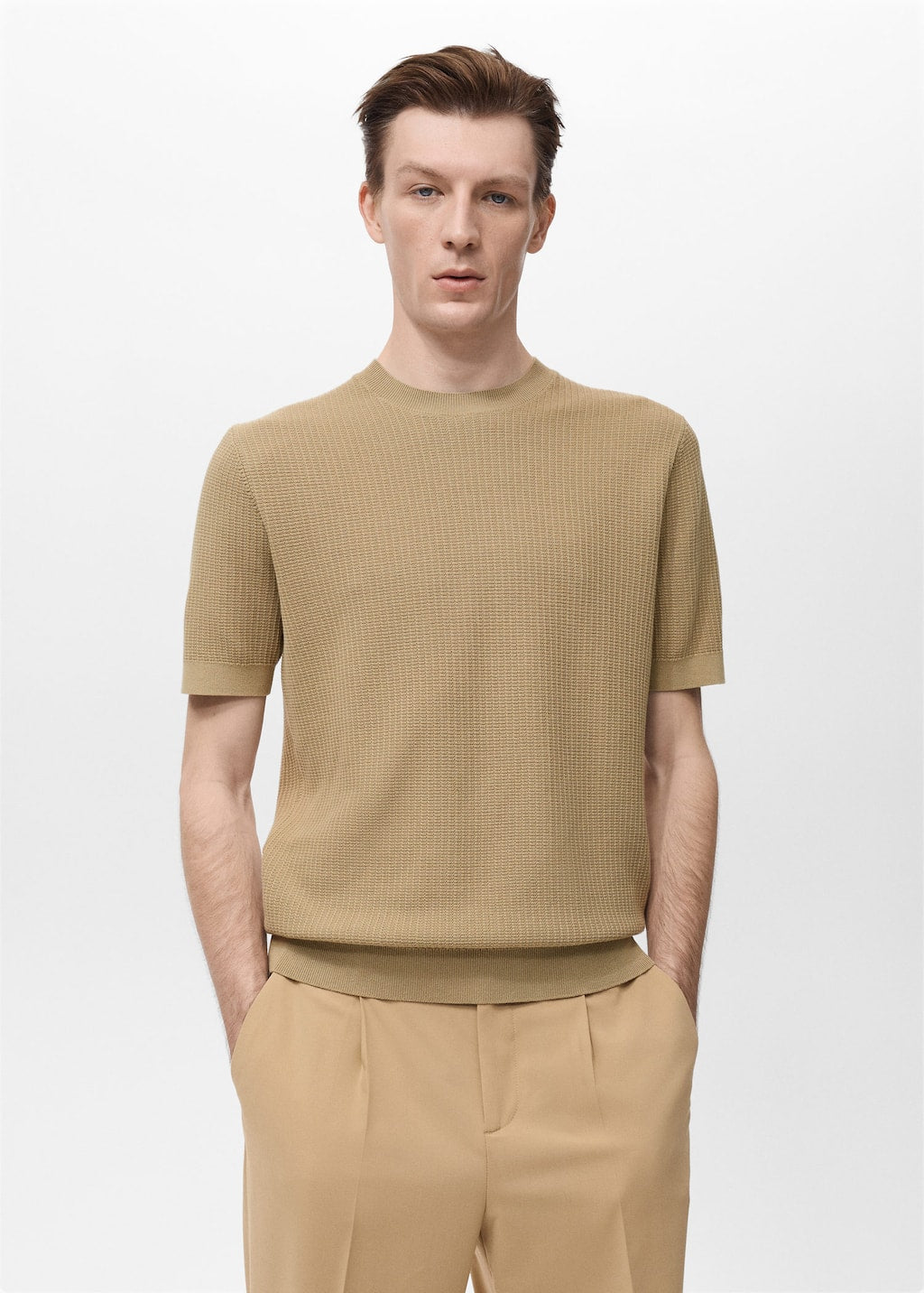 MANGO FLUID 17092904-08 MANGO MAN T-SHIRT SHORT SLEEVE