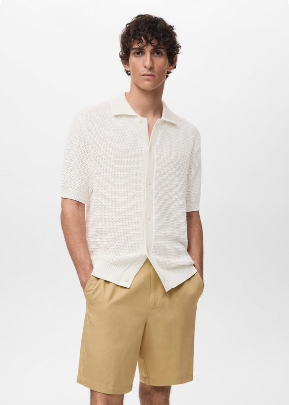 MANGO SPLASH 17092905-02 MANGO MAN SHIRT SHORT SLEEVE