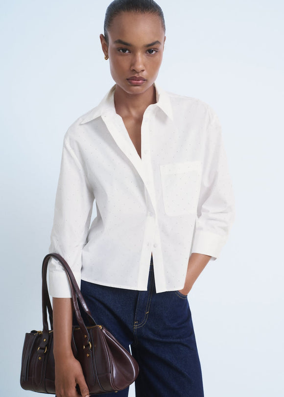 MANGO FAB 17092929-02 MANGO WOMEN SHIRT LONG SLEEVE