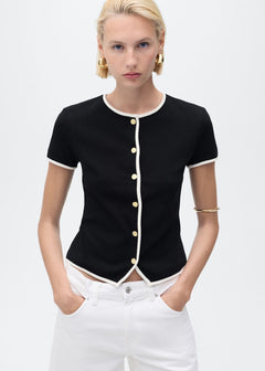 MANGO PORTBI 17094083-99 MANGO WOMEN T-SHIRT SHORT SLEEVE