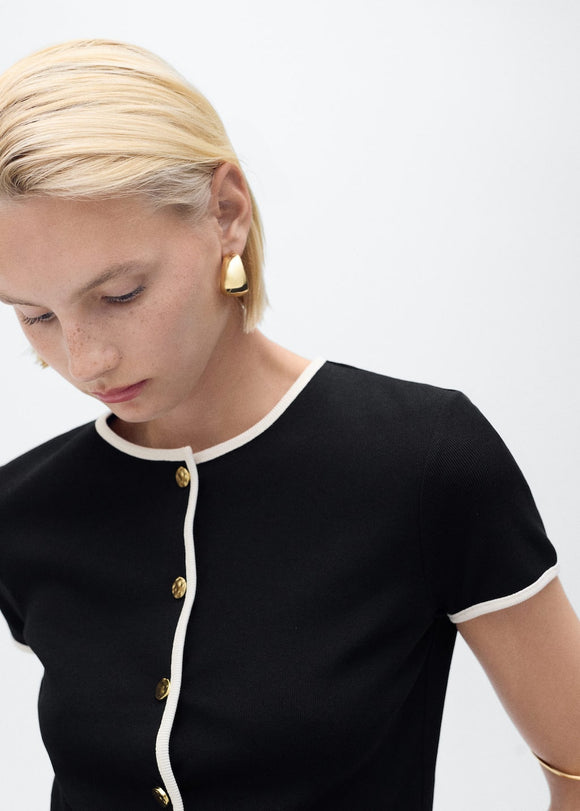 MANGO PORTBI 17094083-99 MANGO WOMEN T-SHIRT SHORT SLEEVE