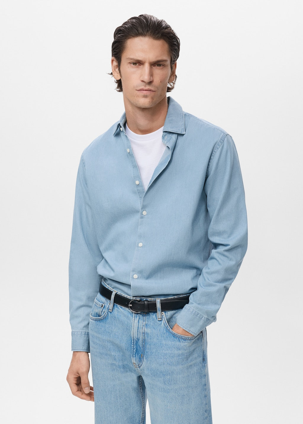 MANGO CHAMBRE 17095149-TC MANGO MAN SHIRT LONG SLEEVE