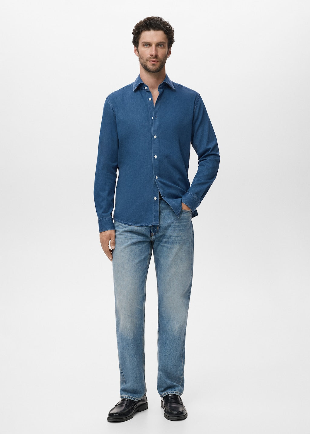 MANGO CHAMBRE 17095149-TM MANGO MAN SHIRT LONG SLEEVE