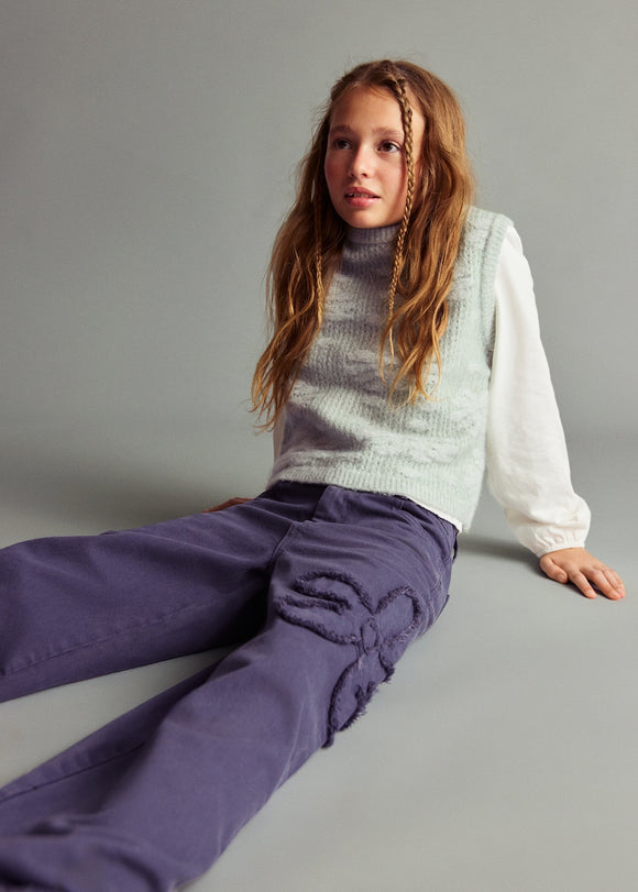 MANGO FLOR 17095151-52 MANGO KIDS GIRL TROUSERS