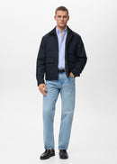 MANGO OXFORDF 17095156-50 MANGO MAN SHIRT SHORT SLEEVE-1