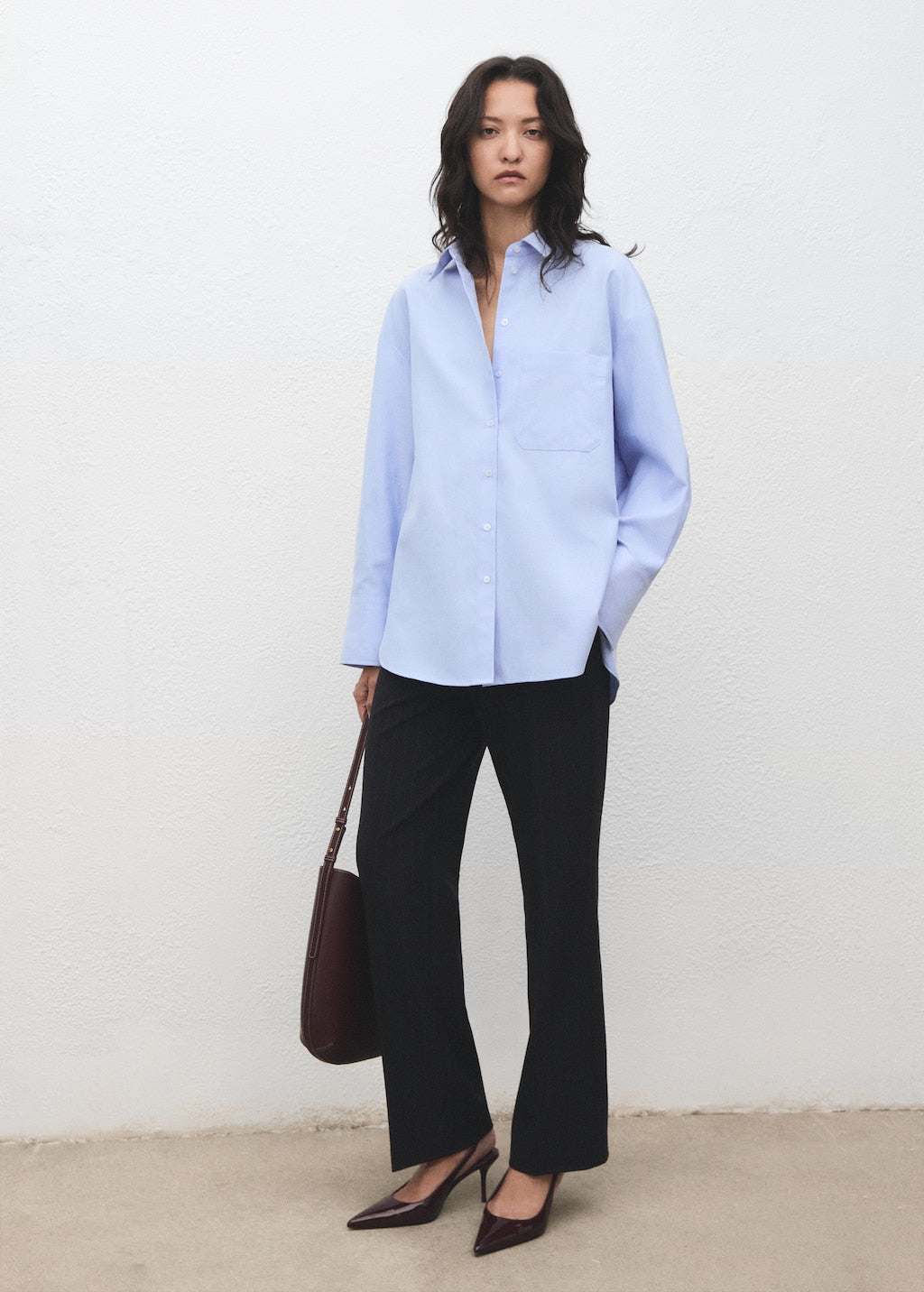 MANGO JUANY 17095799-50 MANGO WOMEN SHIRT LONG SLEEVE