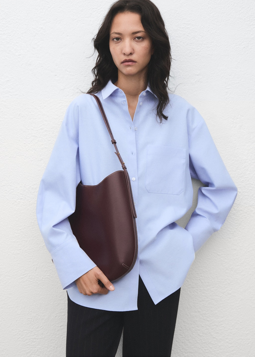 MANGO JUANY 17095799-50 MANGO WOMEN SHIRT LONG SLEEVE