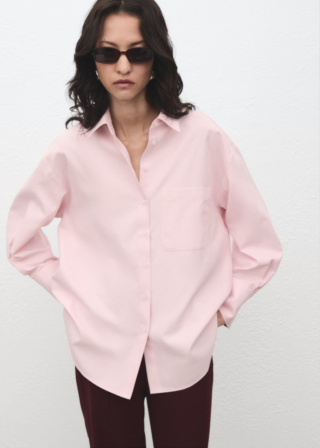 MANGO JUANY 17095799-81 MANGO WOMEN SHIRT LONG SLEEVE