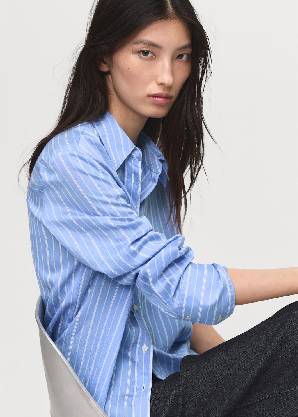 MANGO ZAHA 17096001-52 MANGO WOMEN SHIRT LONG SLEEVE