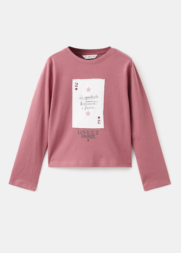 MANGO CARTA 17096335-74 MANGO KIDS GIRL T-SHIRT LONG SLEEVE