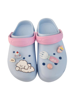 MINISO LOVELY CLOGS(BLUE,37-38) 2020749513102 FASHIONABLE SLIPPERS