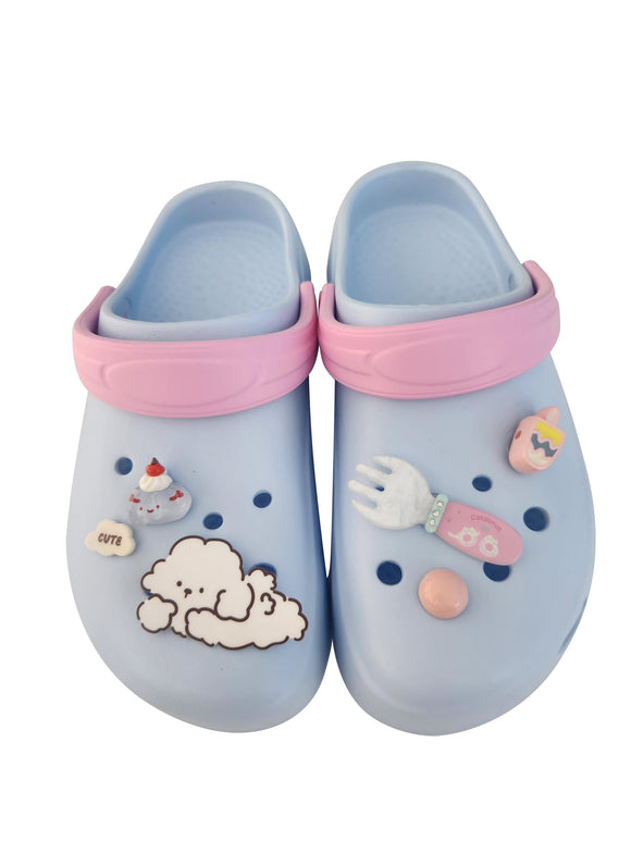 MINISO LOVELY CLOGS(BLUE,37-38) 2020749513102 FASHIONABLE SLIPPERS