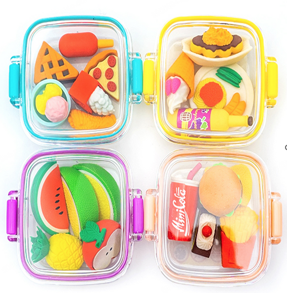 MINISO BOXED ERASER COLLECTION TASTY RESTAURANT ERASER (4 ASSORTED MODELS) 2023159510105 STATIONERY