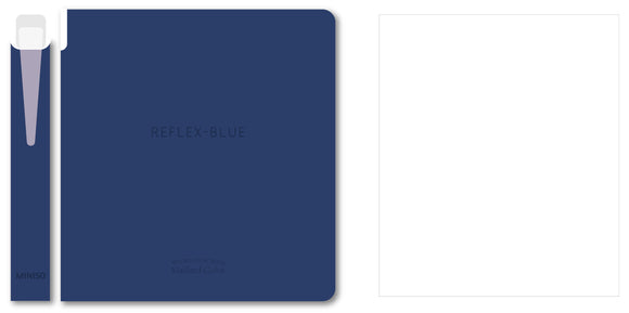 MINISO MINIMALISM RETRO COLLECTION PEN HOLDER BOOK (96 SHEETS) (MIDNIGHT BLUE) (WITH 0.5MM BLACK GEL PEN) 2025086810105