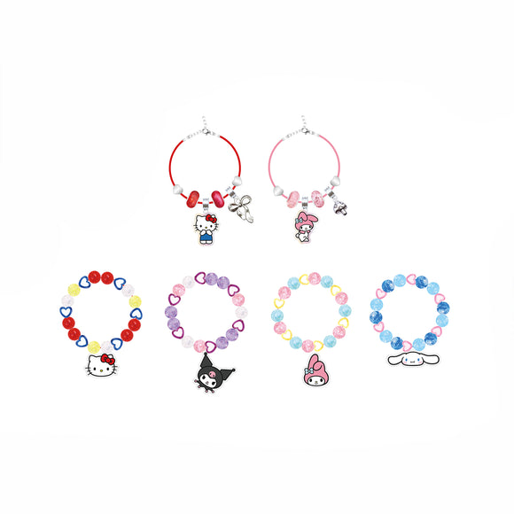 MINISO HELLO KITTY AND FRIENDS SURPRISE EGG BRACELET MAKING KIT 2027649910109