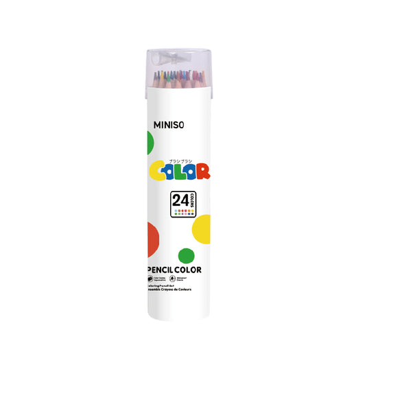 MINISO POLKA DOT SERIES ERASABLE COLORING PENCIL SET (24 COLORS) 2028711310100