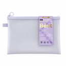 MINISO EVA SINGLE-LAYER MESH PENCIL CASE (24*18CM) (PURPLE) 2029078610100-1