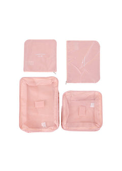 MINISO FOLDABLE TRAVEL ORGANIZER BAG 4 PACK (PINK) 2006882813101 TRAVEL STORAGE BAG