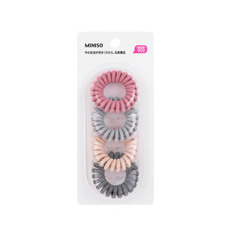 MINISO 4.0 SPIRAL HAIR TIES ( 4PCS ) 2007224810109 HAIR TIE