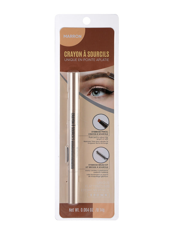 MINISO UNIQUE FLATTENED NIB EYEBROW PENCIL ( BROWN ) 2007813111105 EYEBROW PENCIL