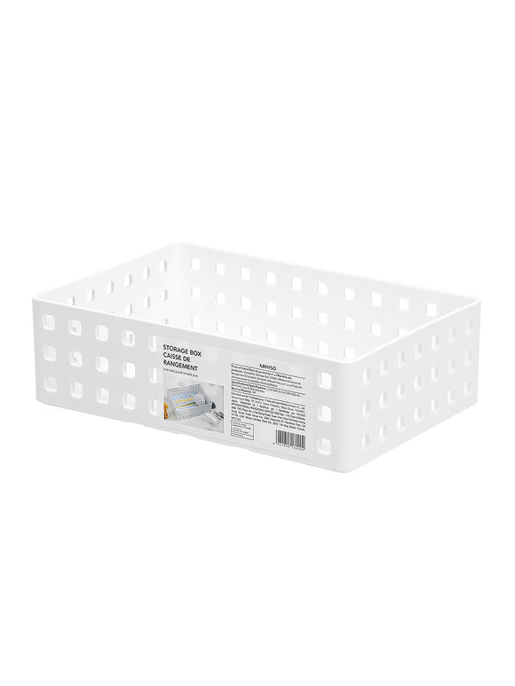 MINISO STACKABLE STORAGE BOX ( WIDE ) ( MEDIUM ) 2008108910106 LIFE DEPARTMENT
