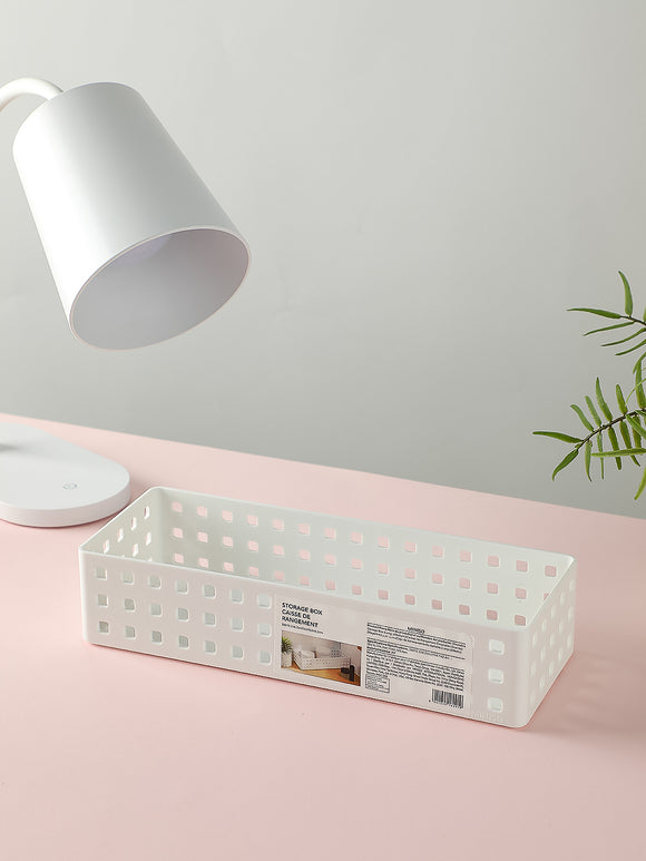 MINISO STACKABLE STORAGE BOX ( LONG ) ( MEDIUM ) 2008109010102 LIFE DEPARTMENT